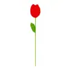 Tulipa de Crochê em Lã Feita à Mão Cruzada Flor Tulipa de Tricô Presente de Feriado Flor Artificial Tulipa Venda por Atacado