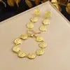 Moda Europea y Americana Transfronteriza Nuevo Estilo Pendientes, Pulseras, Collares y Conjuntos de Anillos, Joyería Esmaltada Chapada en Oro con Flores de Concha de Colores
