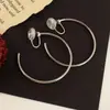 2025 nuevo arete grande de plata de 5 cm sin perforación aretes plato de incienso de mosquito clip para oreja aro grande aretes para cara cuadrada redonda
