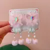 Par de Accesorios para el Cabello Rosas con Borlas Estilo Nacional Infantil Año Nuevo Año Nuevo Lunar Pasador Antiguo Diadema para Niñas Bebés Hanfu Pasador