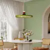 Lámpara de Comedor OVNI Francés de la Edad Media Moderna Simple Chandelier Frisbee Mesa de Comedor Sala de Estar Sentido Avanzado Estilo Crema Lámpara M Bean