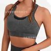 Sujetador deportivo para mujer transfronterizo, secado rápido, a prueba de impactos, sujetador de yoga de alta intensidad con espalda cruzada, estilo camiseta sin mangas anti-caída