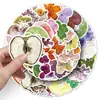 50 Pegatinas de Graffiti de Especímenes de Plantas Hojas Flores Dibujos Animados Decoración Creativa Pegatinas para Teléfono Móvil y Tableta Impermeables