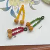 Rope Teñido a Mano Estilo Chino Cheongsam Traje Tang Disfraz Han Botón a Presión Colgante para Mujer Retro Guofeng Colgante Colgante Accesorios para Ropa Botón