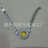Pulseira de Jade Gelo de Alta Qualidade com Banhado a Prata e Luxuoso Cravejamento Total em Diamante, Pulseira em Formato de Cabaça, Joias de Jade Gelo de Alta Qualidade, Fonte de Suprimentos para Transmissão Ao Vivo