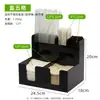 Portavasos de papel recto de dos compartimentos para venta al por mayor Soporte para tapa de vaso de papel Portavasos de papel comercial Cafetería Tienda de té con leche Bar