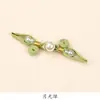 Nuevo botón de cheongsam estilo chino, accesorios de botón para chaleco Hanfu y traje Tang vintage envueltos en perlas tejidas a mano