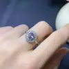 Anillo de espinela birmana natural piedra desnuda tamaño 5*6 mm para el día a día con baño de plata de ley 925