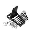 Llave de carraca universal de 72 dientes Llave de doble propósito Llave de carraca de cabeza móvil Apertura Flor de ciruelo Ahorro de mano de obra Llave rápida