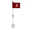Green de Golf Taza para Hoyo Bandera Verde Marcador Palo de Bandera Verde Palo de Bandera para Hoyo de Golf Pelota de Golf Palo de Bandera para Hoyo Taza para Hoyo Juego Duradero de Cuatro