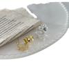 Chapado en Cobre con Oro Real Plata S925 Aguja Estilo Metálico Pendientes Ovalados en Forma de C Estilo Sencillo para el Trabajo Pendientes de Botón de Alta Gama