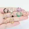 Venta Caliente Color Primavera Clip para Oreja Perforación Falsa con Perlas Pendientes Piercing de Oreja Anillo de Nariz Joyería Accesorios