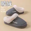 Chinelos Birkenstock para Mulheres, Novo Modelo Outono e Inverno 2026, Chinelos de Algodão Fechados na Ponta, Antiderrapantes, Sola Grossa, com Borda de Pelo, para Homens