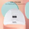 Lâmpada para nail art SUNOEN com display 30 lâmpadas fonte de luz dupla ferramentas para nail art lâmpada para gel de unha secador de unhas