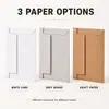 Saco de envelope de papel timbrado transfronteiriço selagem autoadesiva à prova d'água papel kraft espessado saco para arquivo de documentos logística internacional comércio eletrônico exterior