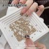 Color champán k9 cristal pila taladro joyería para uñas mini tamaño pequeño diamante redondo aleación pila taladro diamante Maillard joyería al por mayor