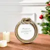 Moldura para Foto de Resina Moderna Simples com Corda de Cânhamo Decoração de Foto de Casamento Escandinava Moldura Combinada Moldura de Foto para Pendurar na Parede Estilo Country Americano