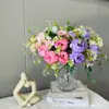Flores Artificiais Peônia Exquisita Flor Artificial de Casamento Cenário Acabado Arranjo de Flores Decorativas para Chão Flores Artificiais Atacado Transfronteiriço