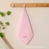 Toallas Cuadradas para Guardería al por Mayor Toallas Faciales para Bebés Paños Faciales para Bebés Pañuelos Toallas con Gancho 25*25 Transfronterizo