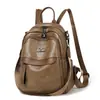 Mochila de Estilo Transfronterizo 2026 Nueva para Mujer, Versátil de Gran Capacidad, Piel Suave, Bolso Escolar para Estudiante, Mochila de Viaje para Exteriores, Bolso de Mujer