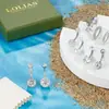 Anel de Umbigo Amazon Conjunto de 9 Peças Aço Inoxidável Estilo Básico com Zircônia Anéis de Umbigo Joias de Piercing da Moda
