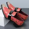 Zapatos de Cuero Transfronterizos Más Vendidos de Amazon para Hombre, Puntiagudos con Estampado Rojo Dorado para Hombre de Negocios Formales 660110