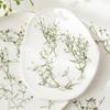 Gipsófila Gitana Flor Seca de Gipsófila Gota de Pegamento en Relieve Pintura Decorativa Pintura de Espécimen Ventilador Redondo Posavasos Aromaterapia de Cristal Flor de Bast
