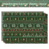 Papel de Presente Suéter Feio de Natal Wx139 17g Papel de Embalagem à Prova de Umidade para Doces de Presente Papel Copiador Verde Suéter Feio