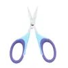 Tesoura de escritório de aço inoxidável de 4,5 polegadas, tesoura para corte de papel manual DIY para estudantes, cabo de borracha de segurança, fabricantes, atacado