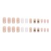 Uñas Acrílicas Francesas Aurora Doradas de Longitud Media Mariposa Uña Postiza Estilo ins Europeo y Americano Sweet Spice Girl Wear Armor