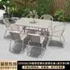 Mesas e Cadeiras de Exterior com Guarda-sóis, Cadeiras de Rattan, Cadeiras de Aço Carbono para Exterior, Conjunto de Mesa de Café para Lazer em Varanda ao Ar Livre, Mesas e Cadeiras para Pátio de Jardim