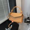Nova moda cor sólida bolsa de ombro casual simples pequena bolsa quadrada feminina 2025 primavera bolsa vintage bolsa crossbody