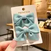 Pinza para el pelo de pato pico de Corea del Sur Par de pinzas de tela para niña Pinza de moda para el pelo de princesa Pinza lateral popular en Internet para niña