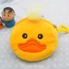 Porta-moedas de pelúcia bordado de desenho animado, bolsa de moedas de melancia, morango, laranja, porta-cartões, carteira infantil com Gancho