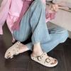 Sandálias Romanas Abertas Coreanas para Mulheres, Novo Estilo de Verão 2026 Calçados Slip-On Preguiçosos, Sandálias Birkenstock de Solado Grosso