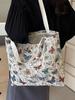 Bolsa de Lona para Estudante do Ensino Médio 2026 Nova Bolsa Tote para o Dia a Dia para Mulheres Moda Ins Bolsa de Ombro para Passeio Mamãe