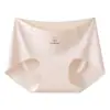 Ropa interior para niñas sin costuras, base líquida, cómoda, estilo piel de leche, triángulo, antibacteriana, entrepierna extendida, ligera, transpirable, anti-enrollamiento, que se ajusta a la cadera