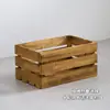 Estante de exhibición de supermercado caja de madera caja de almacenamiento de madera maciza caja de madera para frutas arreglo de exhibición caja de listones de madera caja de madera retro