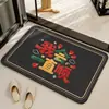 Alfombrilla de suelo de tierra de diatomeas, simple y lisa, felpudo para entrada que elimina el polvo, absorbente para baño, antideslizante, resistente a la suciedad, fácil de mantener