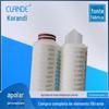 Elemento filtrante Meltblown com esqueleto de PP para remover sólidos suspensos e remover ferrugem. Elemento filtrante Meltblown com interface 222 e aletas de oito caracteres