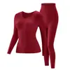 Conjunto de Roupa Íntima Térmica de Caxemira para Outono e Inverno, Emagrecedor, Levanta o Quadril, Controle da Barriga, Camada de Base Aquecida, Tops e Calças Térmicas Modeladores