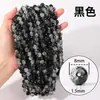 He Liuli Contas Soltas, Contas de Vidro Rachado, Contas Redondas de Vidro para Artesanato DIY, Contas de Vidro Semi-Acabadas Atacado