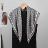 Lenços de Seda Atacado 90cm Lenço Quadrado de Seda Twill Lenço de Cabeça Russo Lenço Feminino com Estampa Pied-de-poule