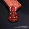 Venda Direta de Fábrica Pingente de Ágata Calcedônia Guanyin Masculino Jade Guanyin Ágata Vermelha Verde Guanyin Pingente Utensílios de Jade Artesanato