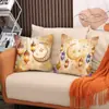 Funda de almohada con estampado de luna dorada Decoración de ambiente del hogar de Oriente Medio Cojín Decoración de interiores Cojín de sofá