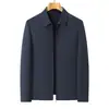 Chaqueta para Hombre Hombres de mediana edad Chaqueta de Invierno Gruesa de Papá Chaqueta de Invierno Jóvenes y de mediana edad Forrada de polar Cálida Color Sólido Informal