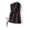 Chapéu e Cachecol de Lã Cashmere Tudo-em-Um Feminino Dupla Face Espessado Gola Pulôver Outono e Inverno Quente Tricotado Proteção para Orelhas Capuz de Pescoço