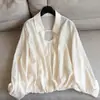 2026 Nueva Elegante Camisa Blusa Dos en Uno Manga de Dos Vías Corte Holgado Camisa para Mujer Venta al por Mayor N5CT26200