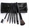 Negro 7 juegos de set de combinación de siete sets de brocha cosmética + Bolsa para Brochas