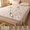 Lençol de Cama Acolchoado de Fibra de Soja Antibacteriana Classe A Protetor de Colchão Impermeável e Antiderrapante Cobertura de Cama Abrangente para Casa Lavável à Máquina 4